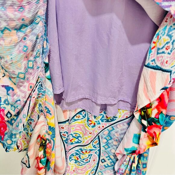 Tolani Collection Women's Boho High Low Flounce Hem Sleeveless Dress in Size XS - Picture 5 of 11